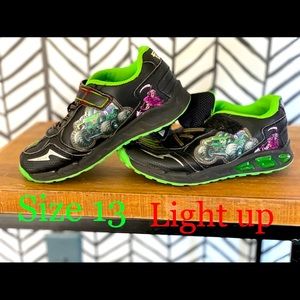 Gravedigger Monster Jam light up shoes